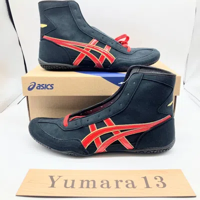 Pre-owned Asics Wrestling Shoes Ex-eo Twr900 5colors 1083a001 Size Us 4-14 In Black/red/gold