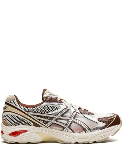 Asics X Above The Clouds Gt-2160 " Cream/chocolate Brown" Sneakers In Silver