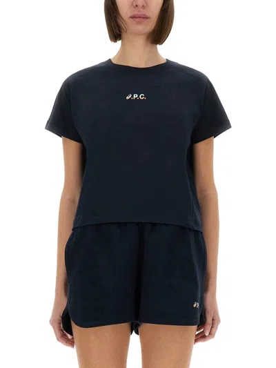 Asics X A.p.c. Asics X Apc Cloud Tshirt In Black