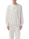 Asics X A.p.c. Lake Sweatshirt In Heathered Light Grey