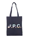 Asics X A.p.c. Lou Denim Tote Bag In Blue