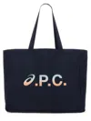 Asics X A.p.c. Shopping Bag "diane" Unisex In Blue