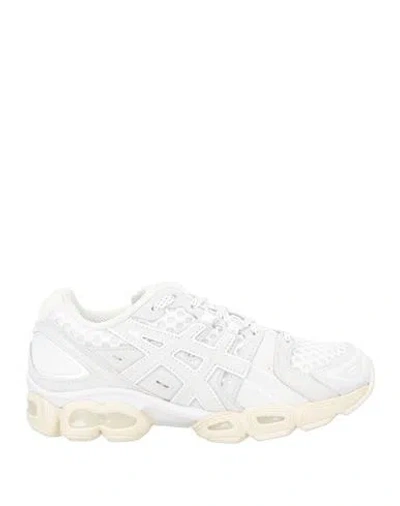 Asics X Ennoy Woman Sneakers White Size 4 Leather, Textile Fibers
