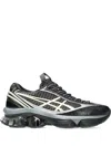 Asics Gel Kinetic Fluent Sneakers With Textured Upper And Sculpted Design In Gray