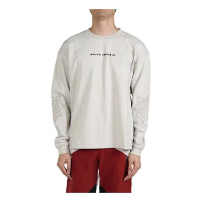 Asics X Kiko Kostadinov Novalis Long Sleeve T-shirt 'beige' In White