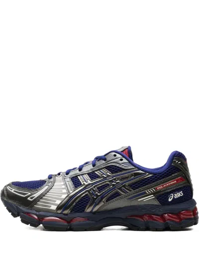 Asics X Kith Marvel Gel-kayano 12.1 "capcom Captain America Vs. Guile" Sneakers In Silver