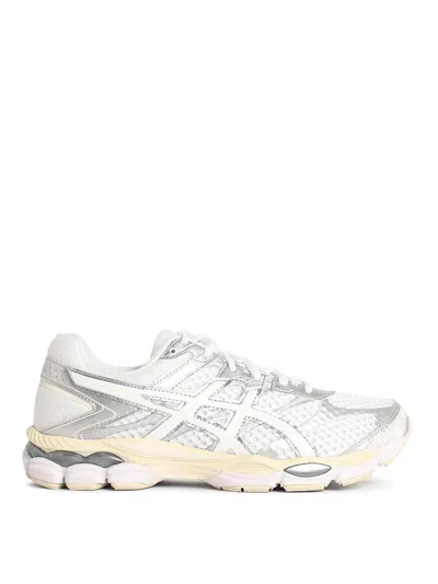 Asics Cumulus 16 White Tech Fabric Blend Sneakers In Multi