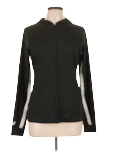 Pre-owned Asics Zip Up Hoodie In Black