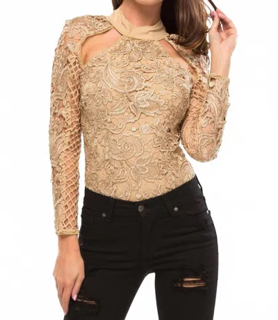 Asilio Best Intentions Bodysuit In Gold In Neutral