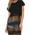 Asilio Chitty Chitty Bang Bang Tee Dress In Black
