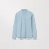 Asket The Denim Shirt Light Blue Wash In Blue