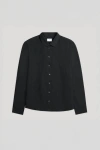 Asket The Linen Shirt Black In Black
