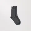 Asket The Merino Sock Charcoal Melange In Gray