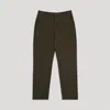Asket The Regular Twill Chino Khaki Green In Khaki Green