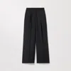 Asket The Wool Trousers Black In Black