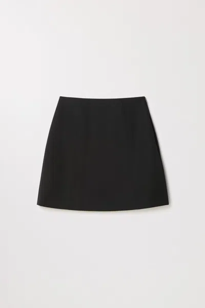 Asket Wool Skirt Black - Women