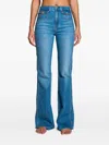 Askk Ny 70's Flap-pocket Flared Jeans In Blue