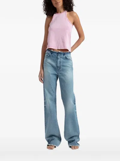 Askk Ny 90s Racer-back Tank Top In Pink