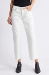 Askk Ny Ankle Straight Leg Jeans In Ivory