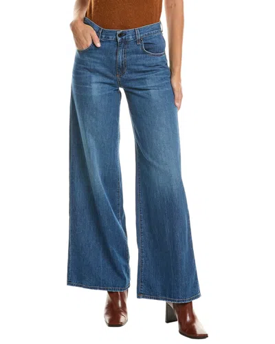Askk Ny Atomic Feather Weight Gunnison Wide Leg Jean In Blue