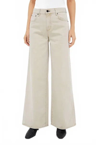 Askk Ny Atomic High Rise Wide Leg Jean In Ecru In Neutral