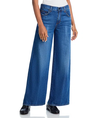 Askk Ny Atomic High Rise Wide Leg Jeans In Feather Weight Gunnison In Gray