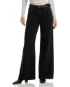 Askk Ny Atomic High Rise Wide Leg Jeans In Stone In Gray