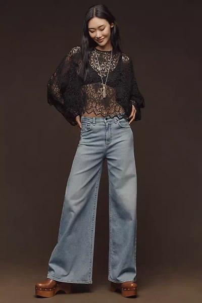 Askk Ny Axle High-rise Wide Leg Jeans In Blue