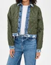 Askk Ny Bleeker Street Liner Jacket In Blondie In Green