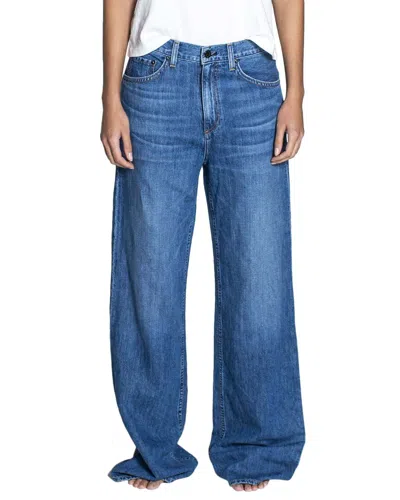 Askk Ny Boom Summer Linen-blend Wide Leg Jean In Multi