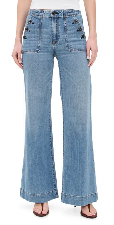 Askk Ny Brick House Jeans Harbour In Blue