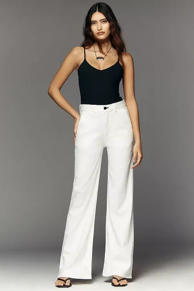 Askk Ny Brighton Trouser High-rise Wide-leg Jeans In White