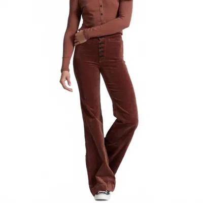 Askk Ny Brighton Wide Leg Jeans In Dark Chocolate In Brown