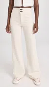 ASKK NY BRIGHTON WIDE LEG PANT IN WINTER WHITE