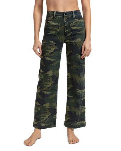 Askk Ny Camouflage Wide Leg Pants In Green