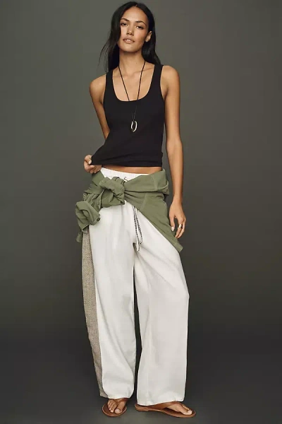Askk Ny Cancun Slouchy Wide Leg Pants In Black
