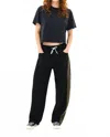 Askk Ny Cancun Wide Leg Pants In Black In Black