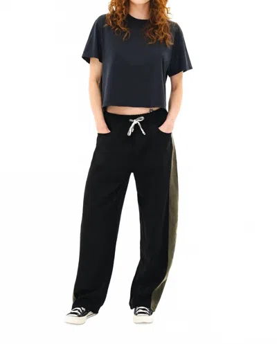 ASKK NY CANCUN WIDE LEG PANTS IN BLACK