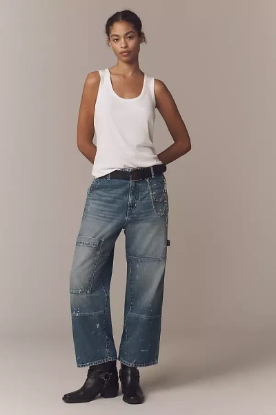 Askk Ny Carpenter High-rise Relaxed Wide-leg Jeans In Blue
