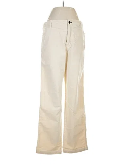 Pre-owned Askk Ny Casual Pants In Ivory