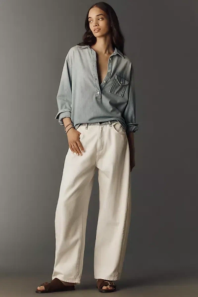 Askk Ny Catamaran High-rise Taper Jeans In White