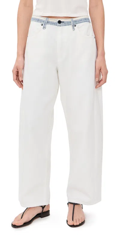 Askk Ny Catamaran Jeans White Sashiko In Neutral