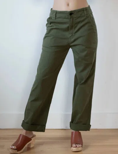 Askk Ny Chino Twill In Fatigue In Multi