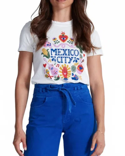 Askk Ny Classic Printed Tee In Mexico City In White