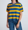Askk Ny Classic Tee In Blue/gold In Multi