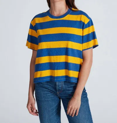 Askk Ny Classic Tee In Blue/gold In Multi