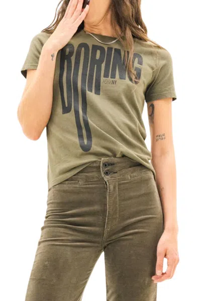 Askk Ny Classic Tee In Boring In Green