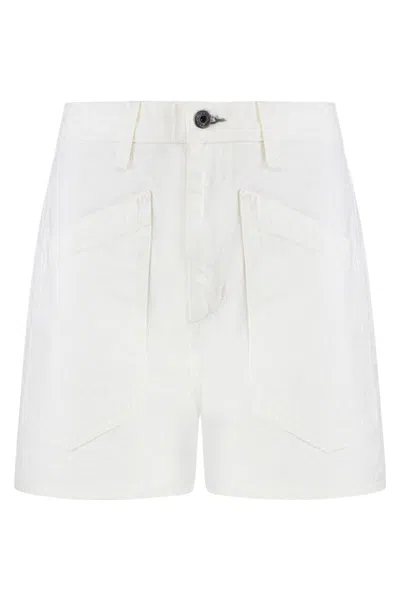 Askk Ny Cotton Shorts In White