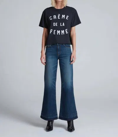 Askk Ny Creme De La Femme Shrunken Boy Tee In Black