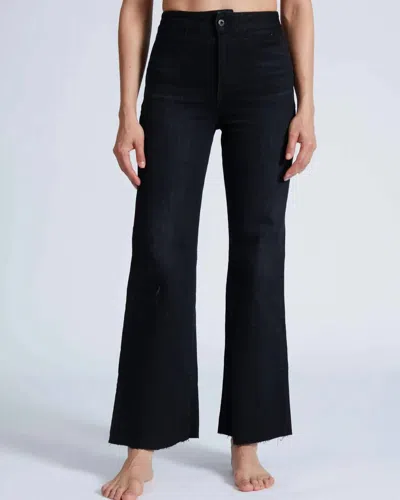 Askk Ny Crop Brighton Ankle Length Pants In Rock In Blue
